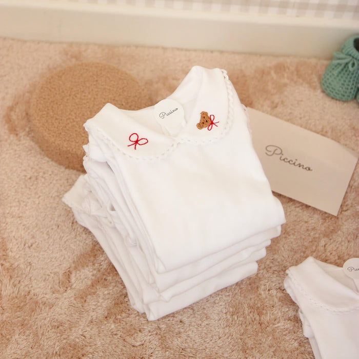 Bodysuit with long sleeve collar