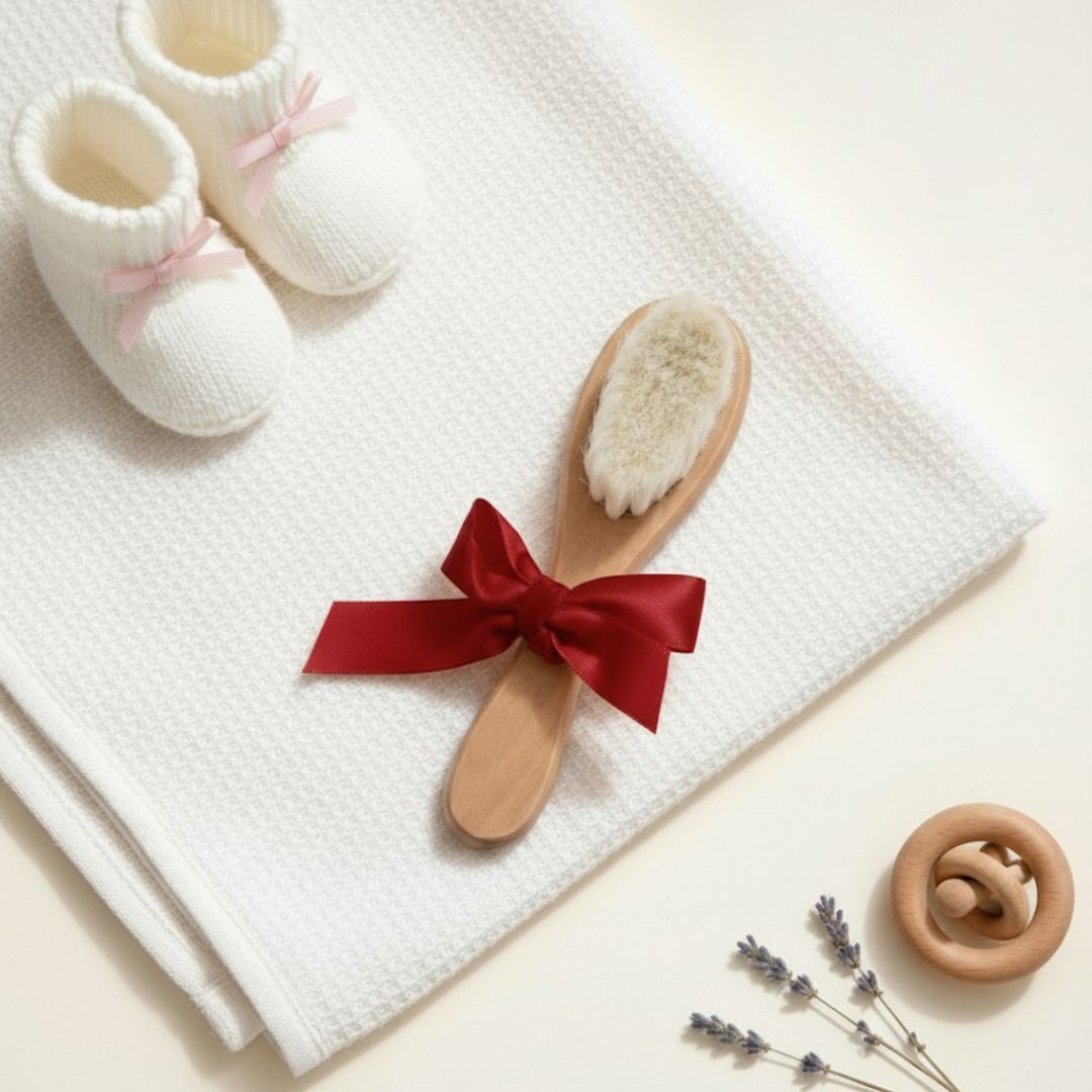 Spazzola fiocco bordeaux - Piccino store