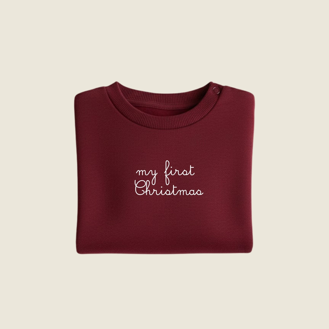 Felpa Bordeaux neonato