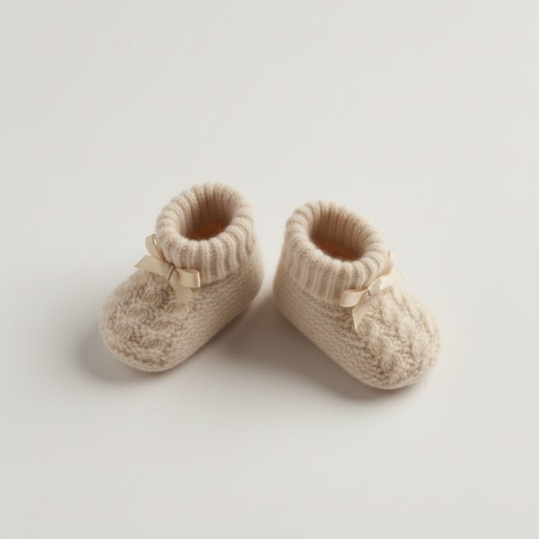 Babbucce beige fiocco - Piccino store