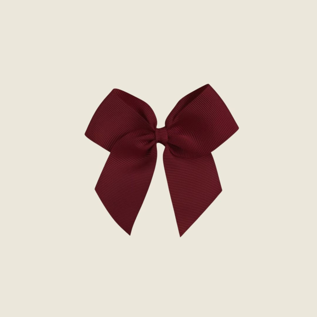 Fermaglio capelli con fiocco grosgrain xmas - Piccino store