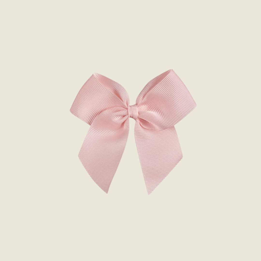 Fermaglio capelli con fiocco grosgrain rosa - Piccino store