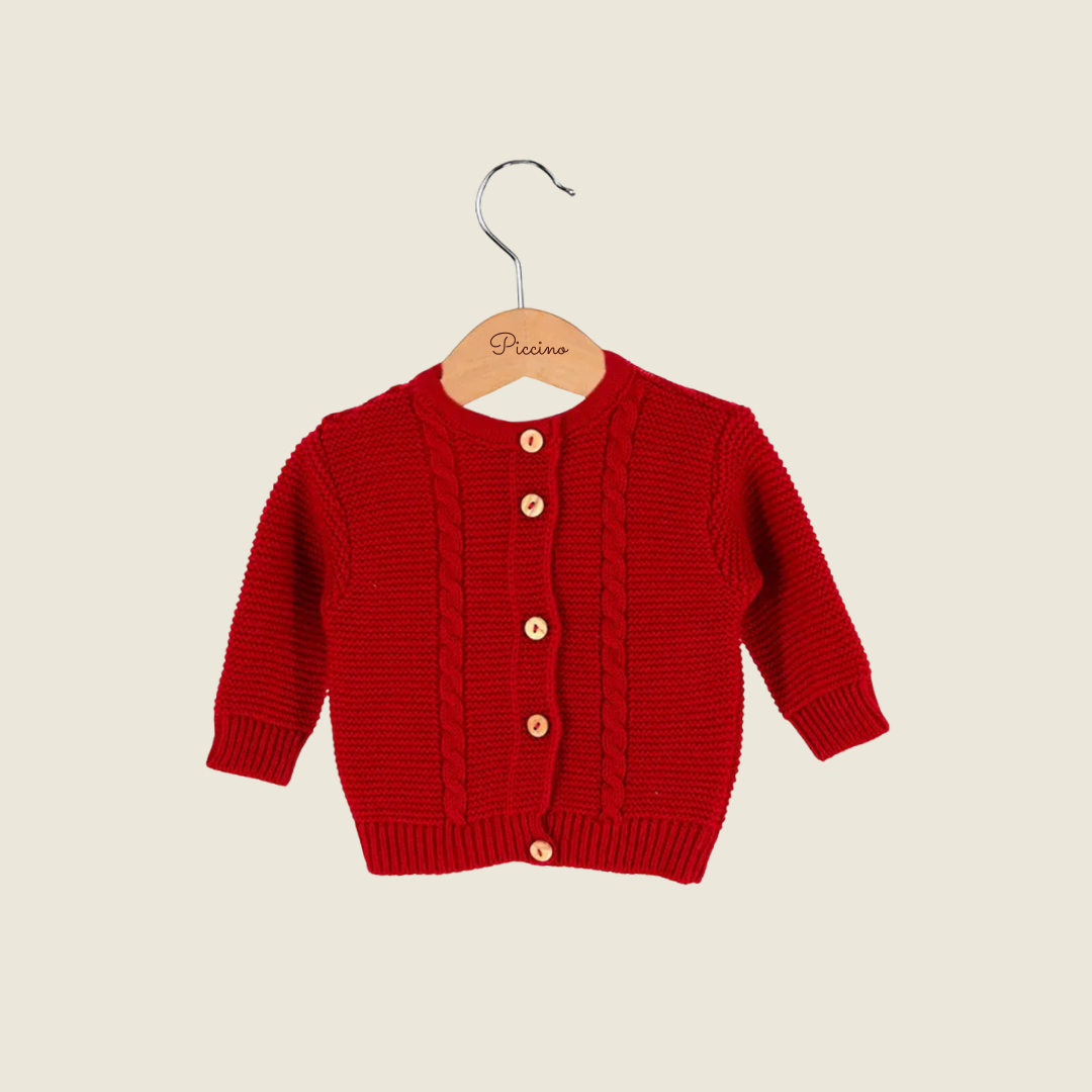 Cardigan rosso