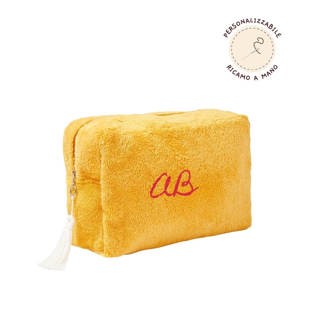 Beauty Case in Spugna Neonato Ricamato a Mano - Piccino store