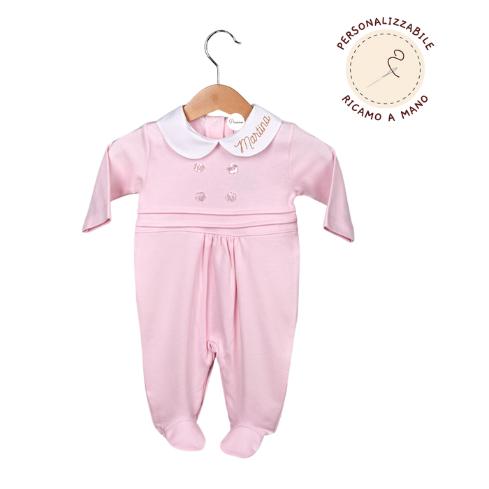 Pagliaccetto con colletto in cotone - Piccino store