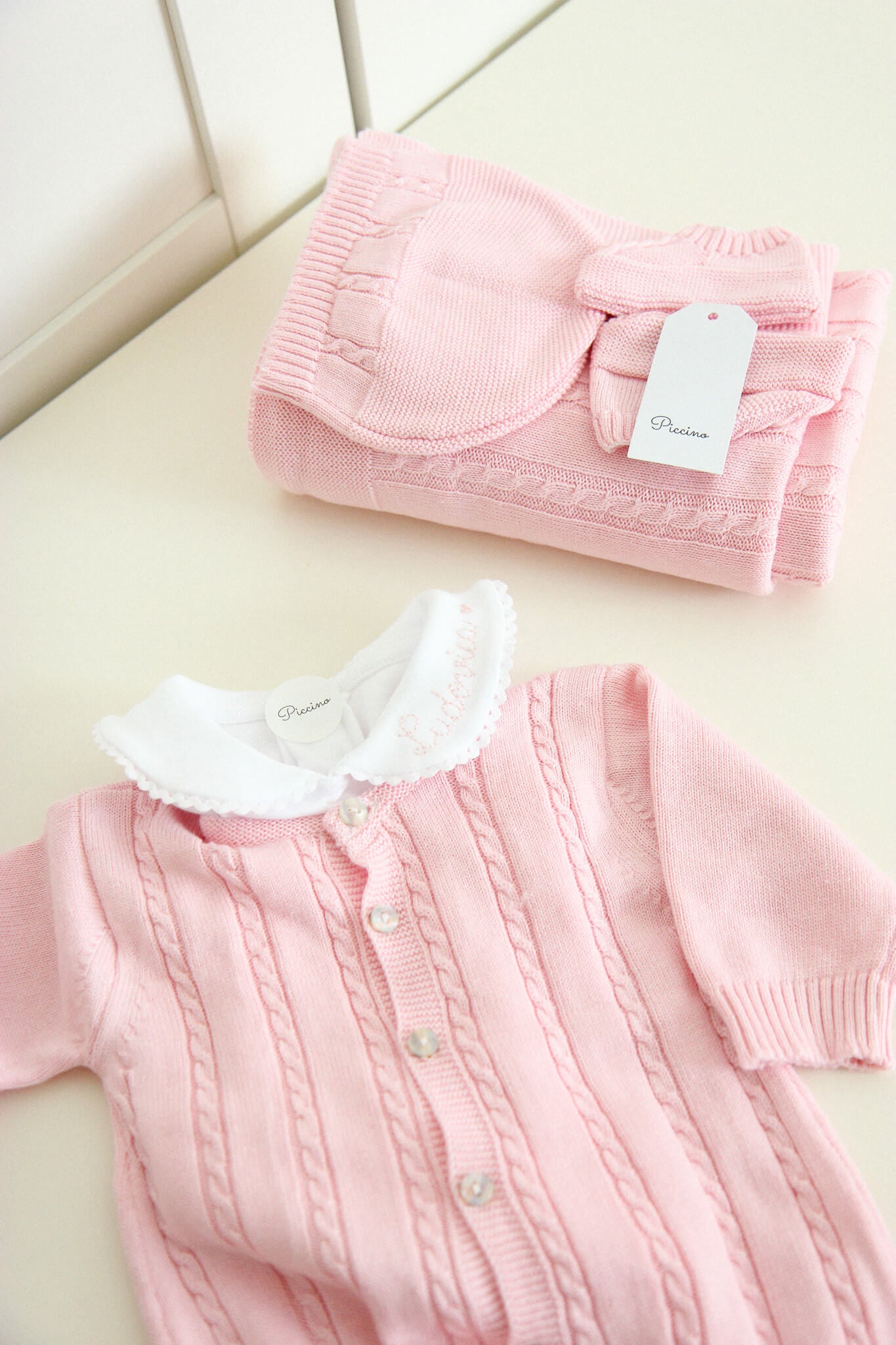 Set nascita rosa