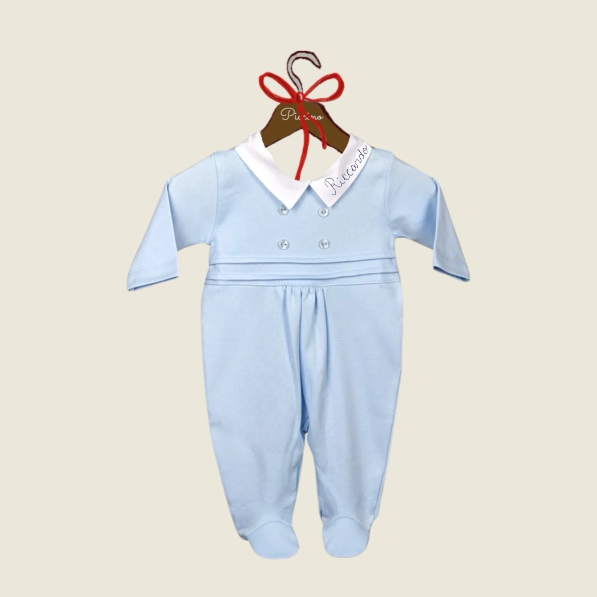 Pagliaccetto con colletto in cotone - Piccino store