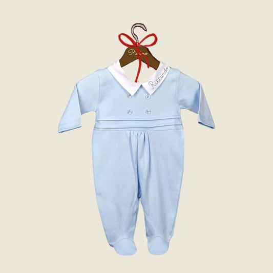 Pagliaccetto con colletto in cotone - Piccino store