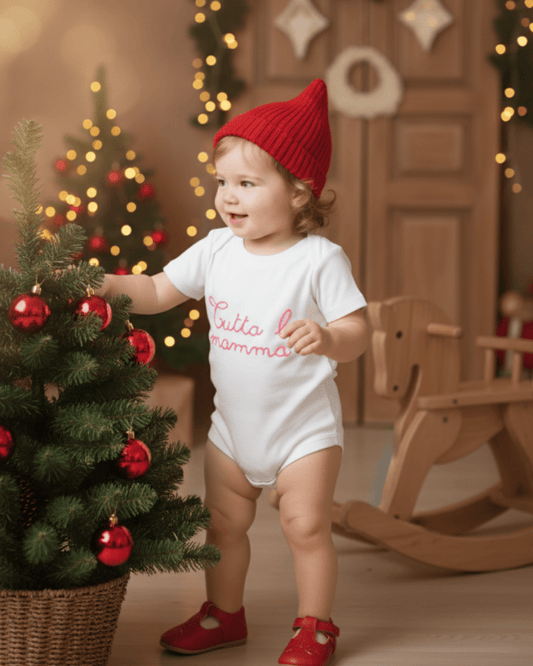 Body neonato personalizzato con frase ricamata - Piccino store
