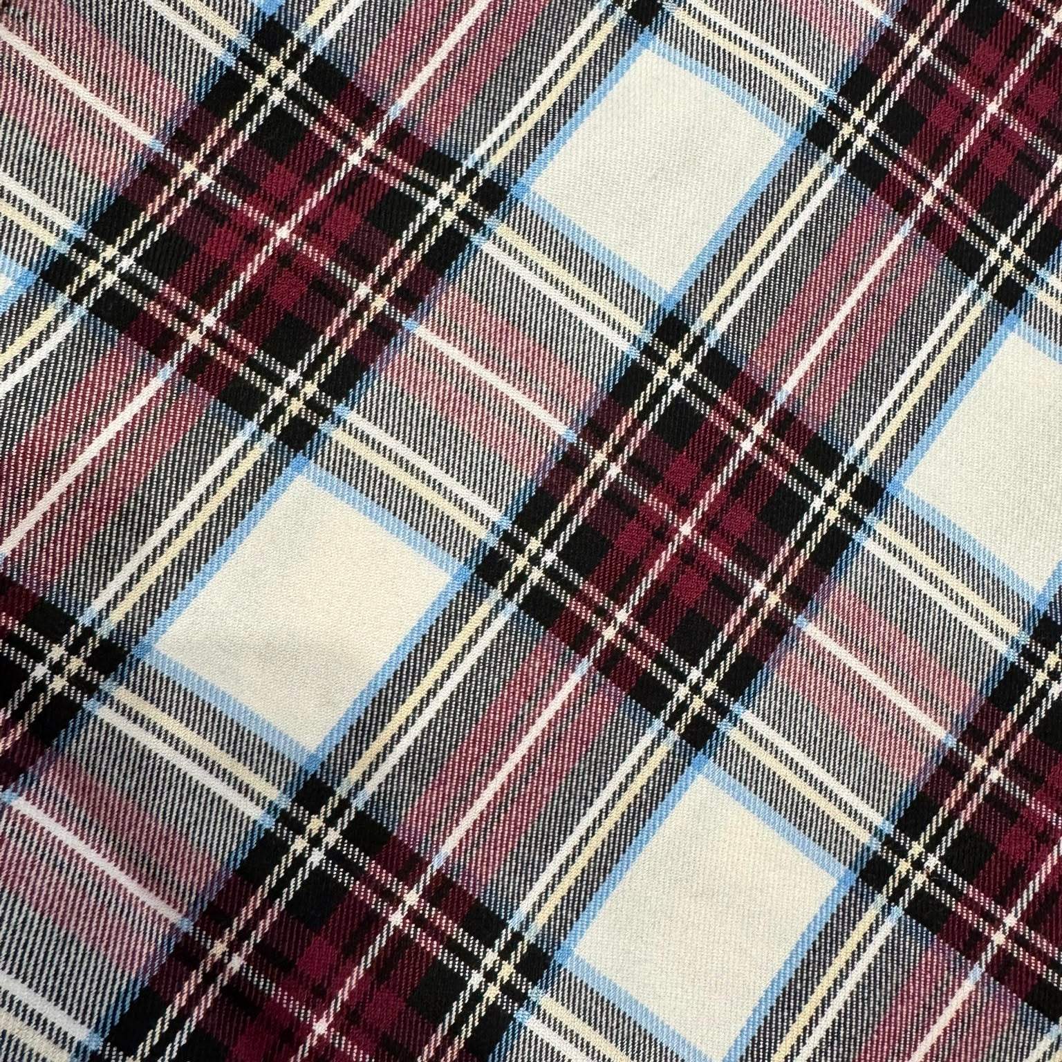Vestito fiocco tartan bianco