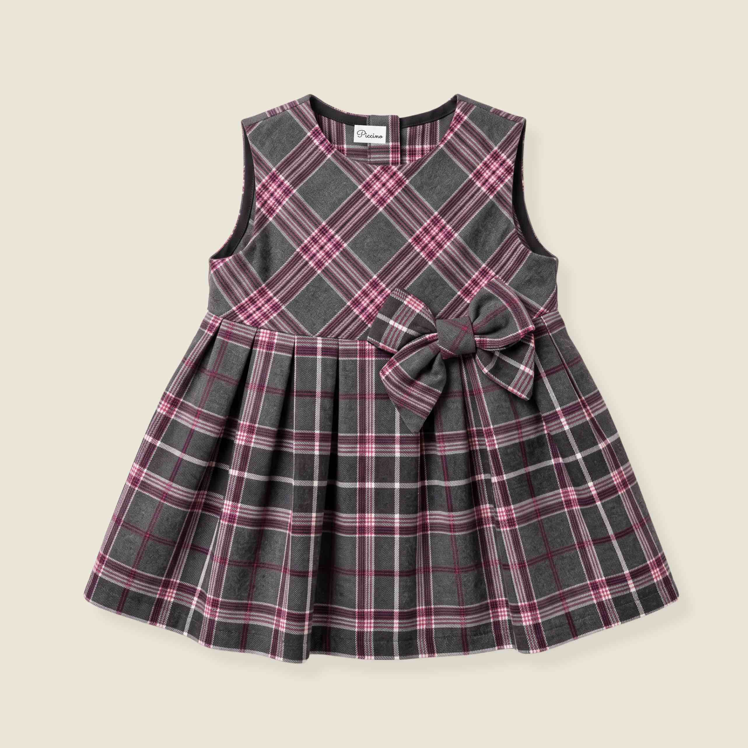 Tartan grigio-fucsia
