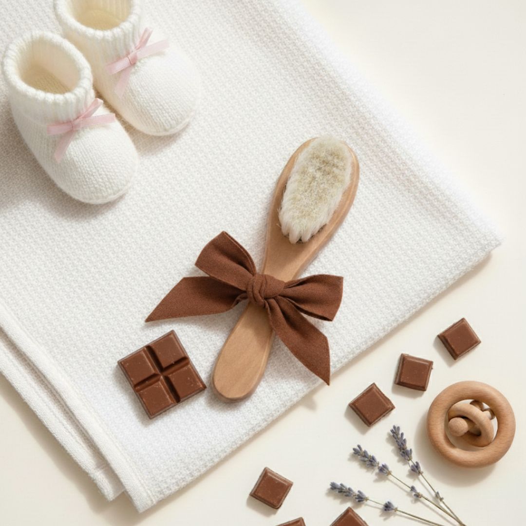 Spazzola fiocco cioccolato - Piccino store