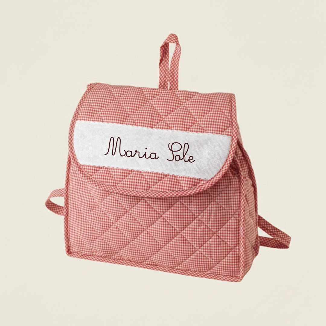 Zainetto rosso in cotone - Piccino store