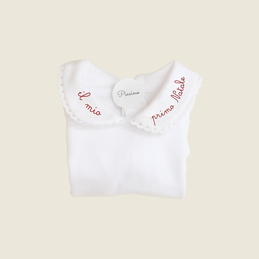 Body con colletto frase speciale - Piccino store