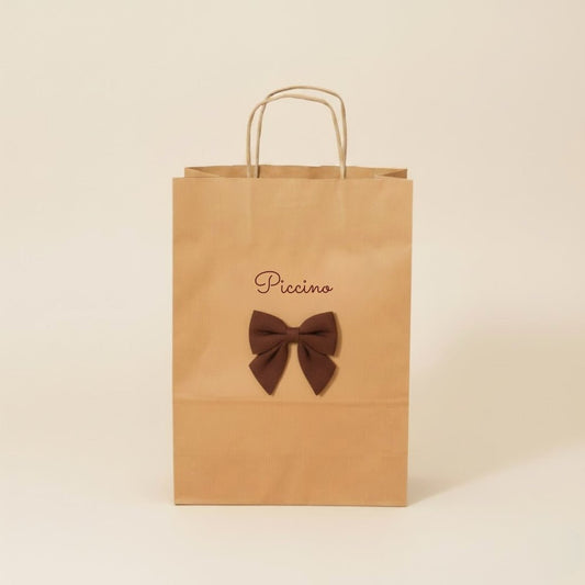 Shopping bag fiocco cioccolato - Piccino store