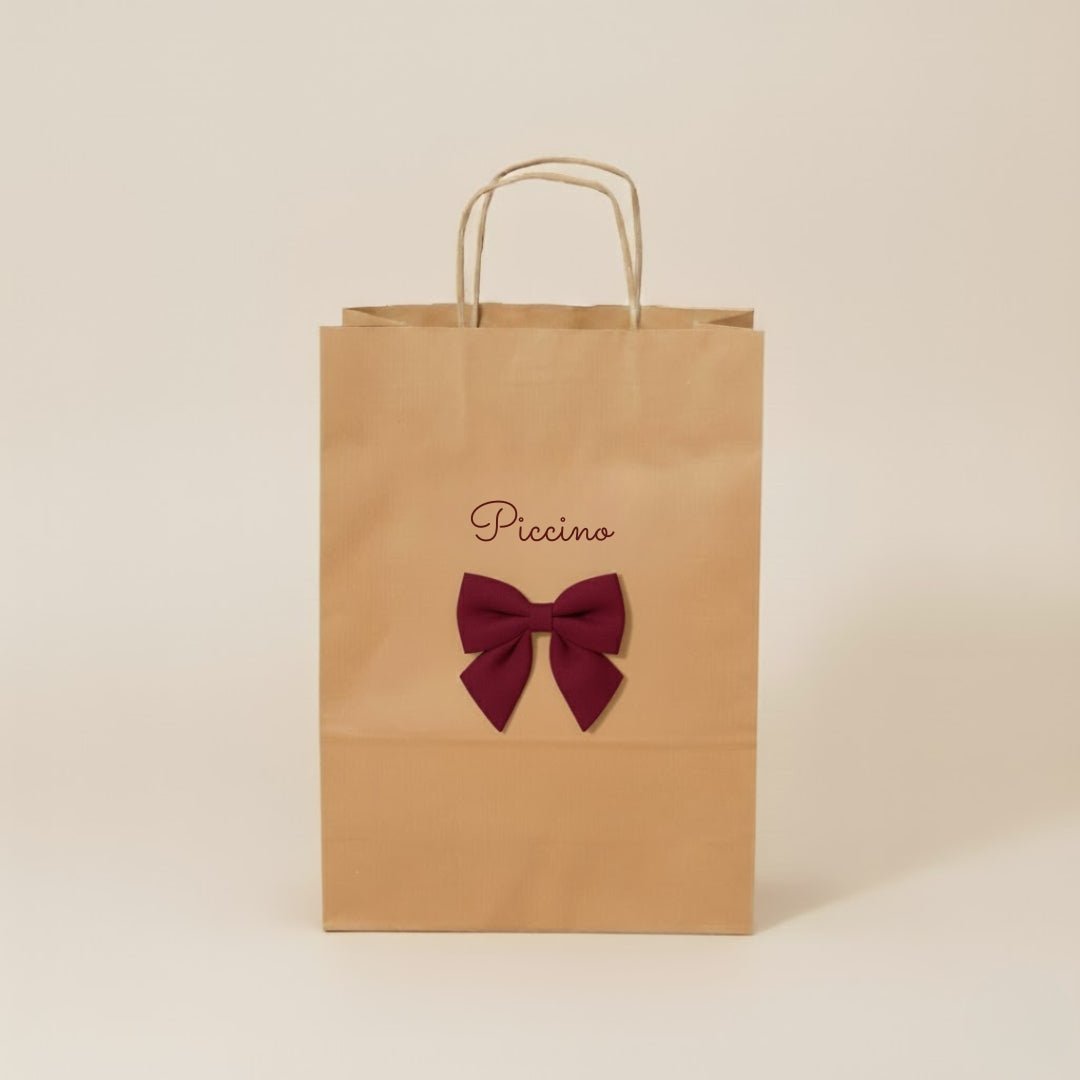 Shopping bag fiocco bordeaux - Piccino store