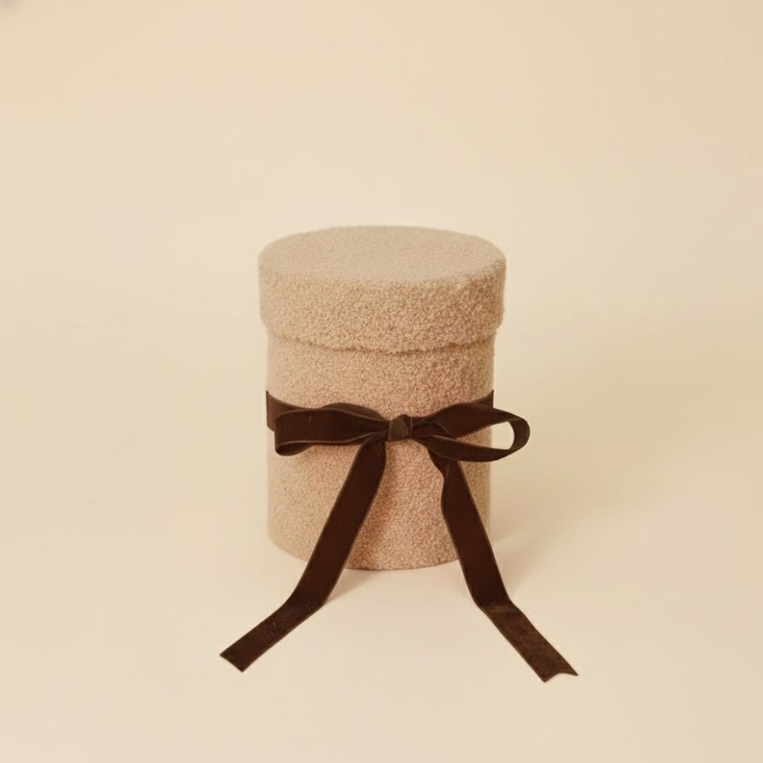 Scatola Teddy con fiocco cioccolato - Piccino store