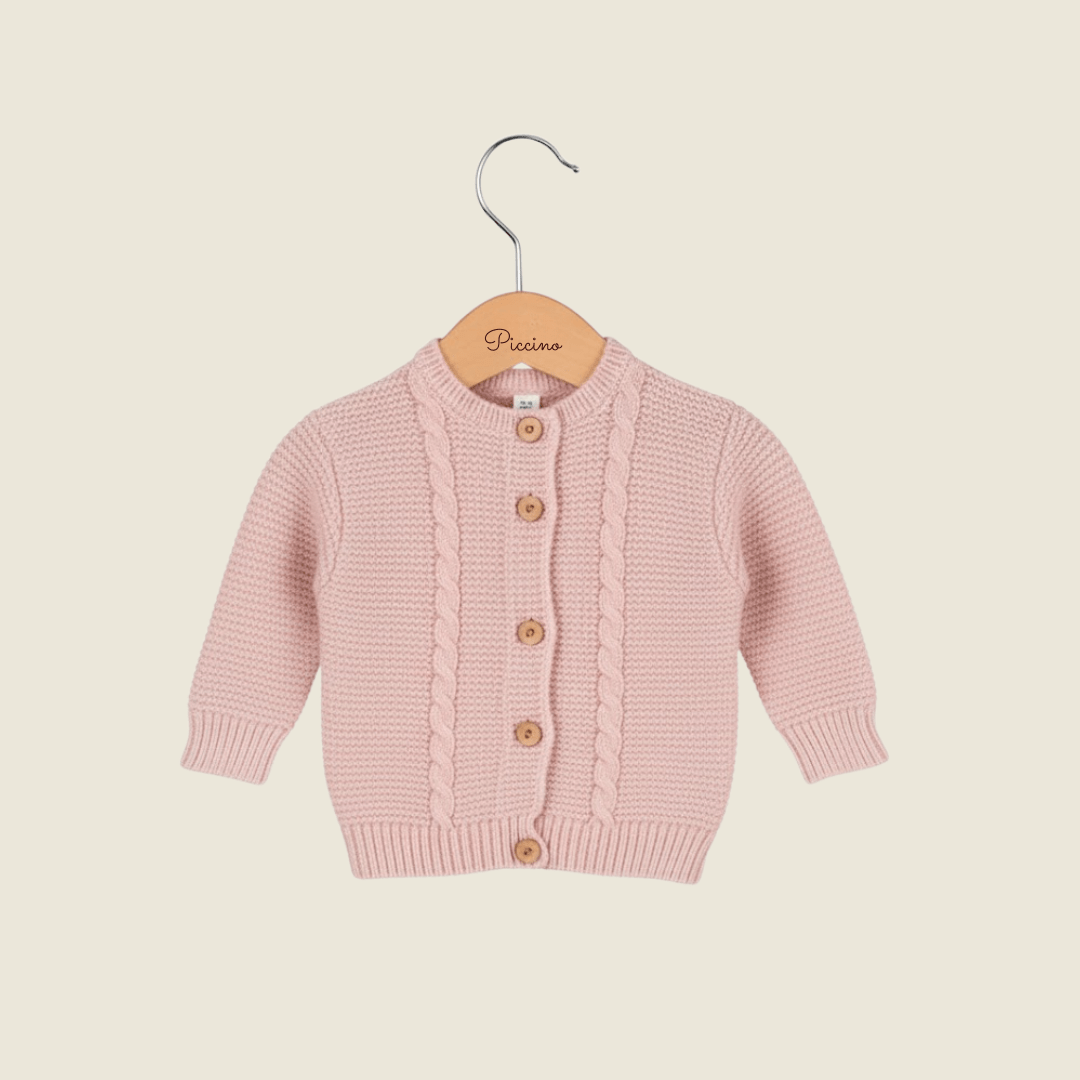 Cardigan rosa baby - Piccino store
