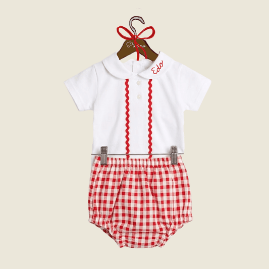 Completo liberty rosso - Piccino store