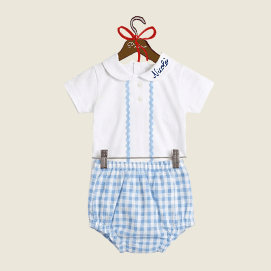 Completo liberty azzurro - Piccino store