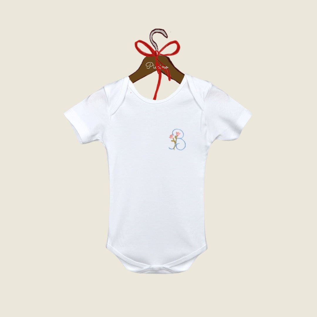 Body personalizzato iniziale floreale - Piccino store
