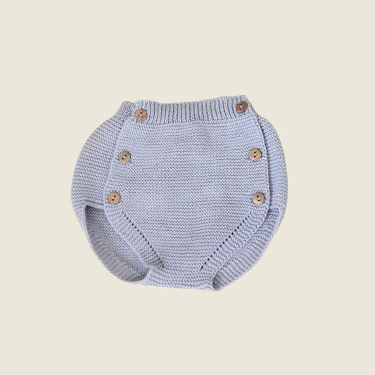 Copripannolino grigio maglia artigianale - Piccino store