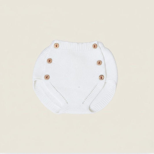 Copripannolino bianco maglia artigianale - Piccino store