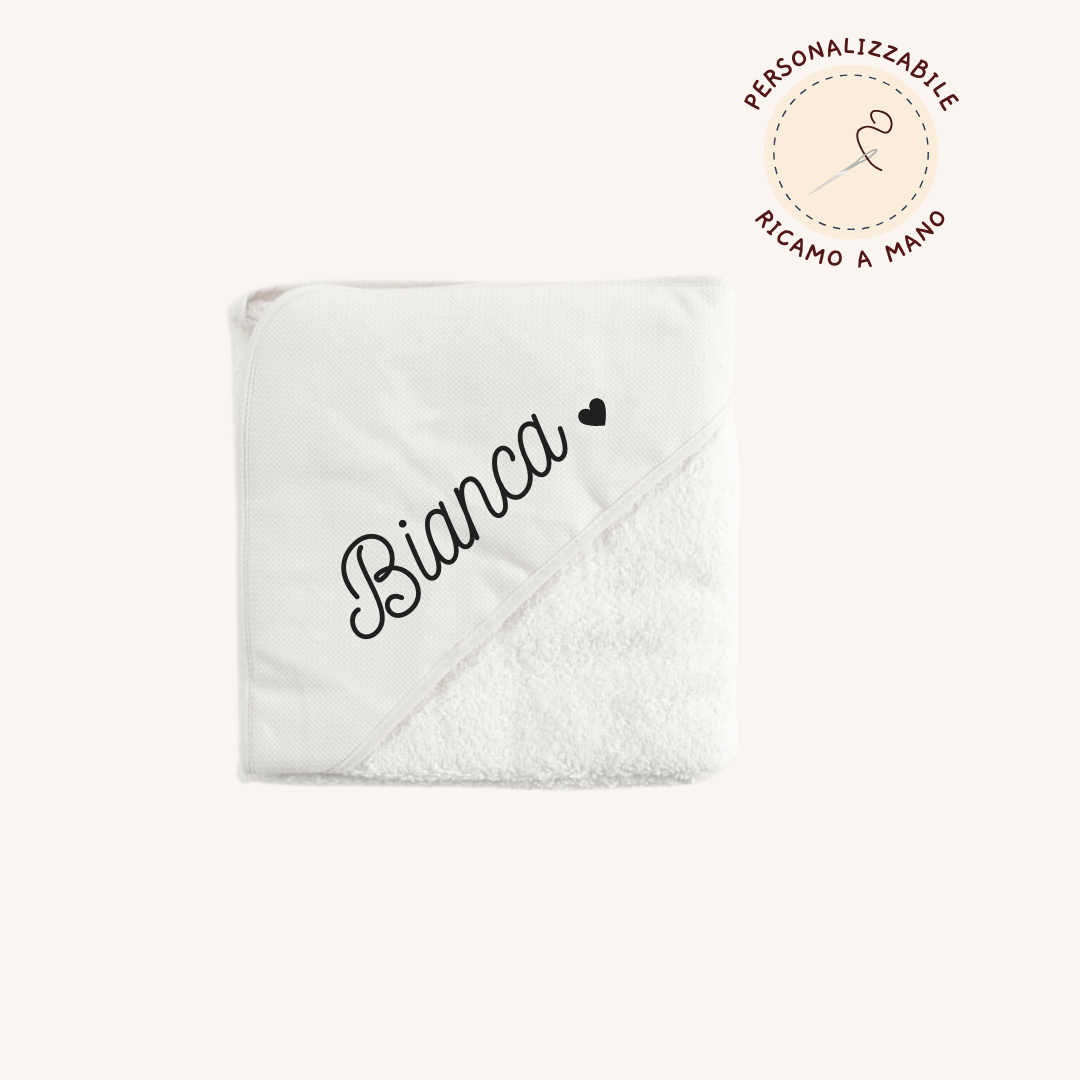 Asciugabimbo bagnetto personalizzabile - Piccino store