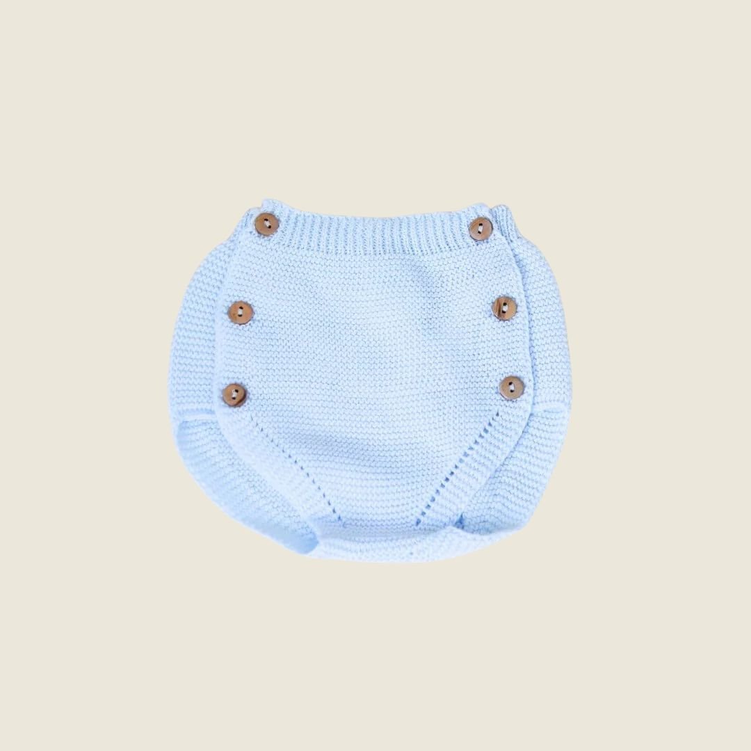 Copripannolino celeste maglia artigianale - Piccino store