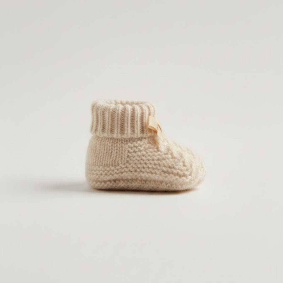 Babbucce beige fiocco - Piccino store