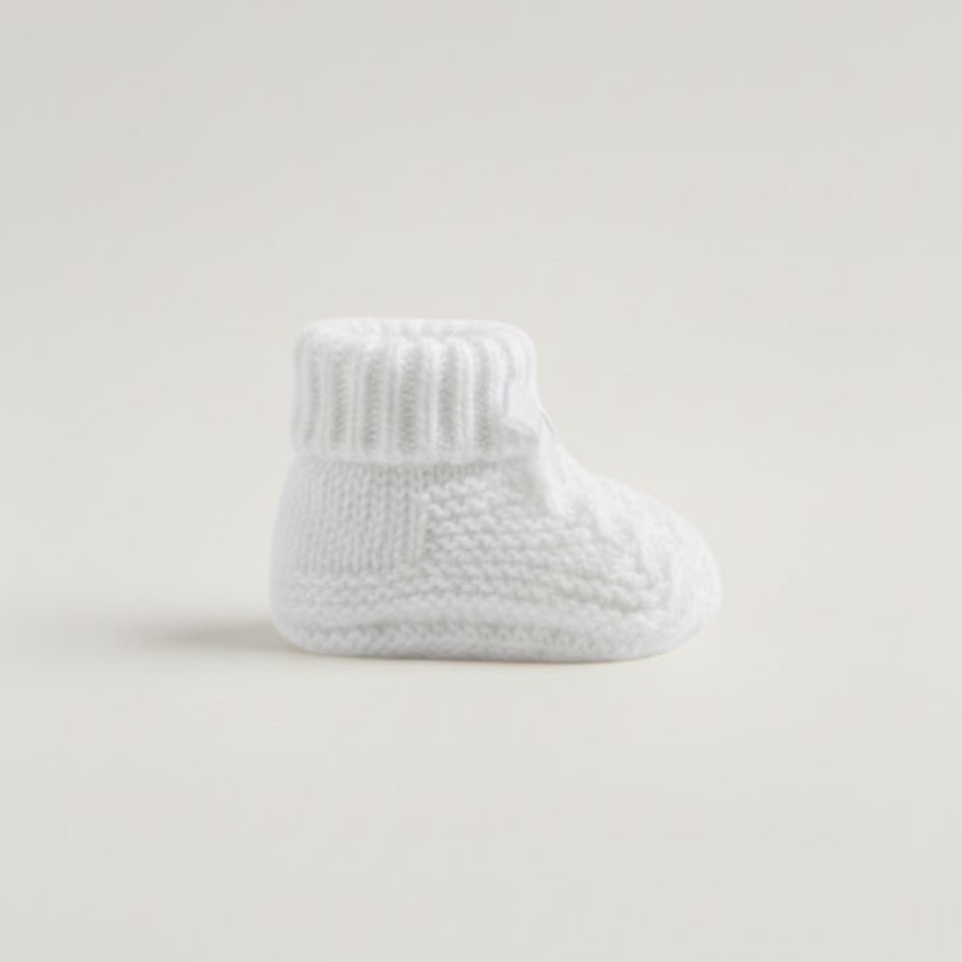 Babbucce fiocco bianco - Piccino store