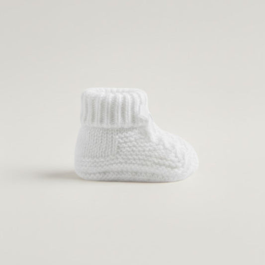 Babbucce fiocco bianco - Piccino store