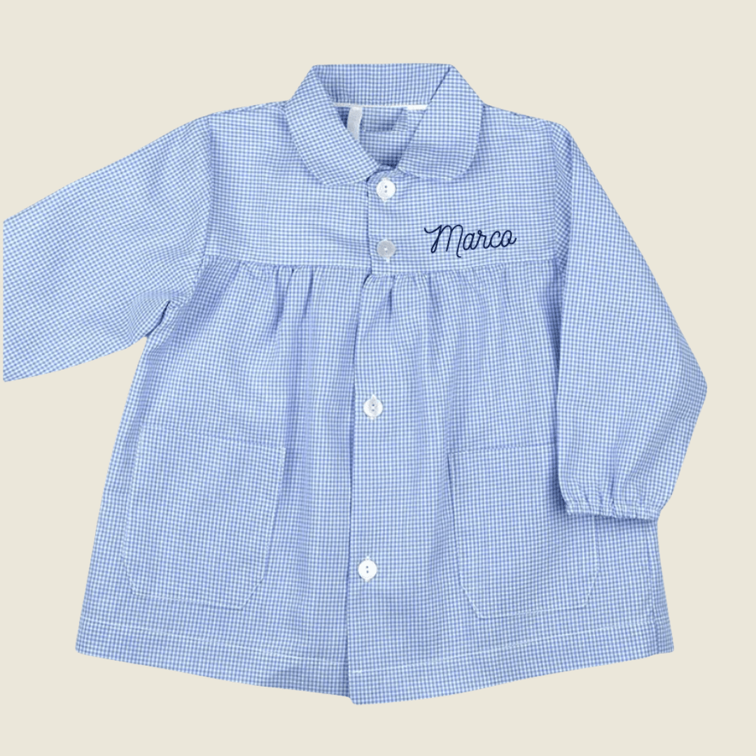 Grembiule azzurro personalizzato - Piccino