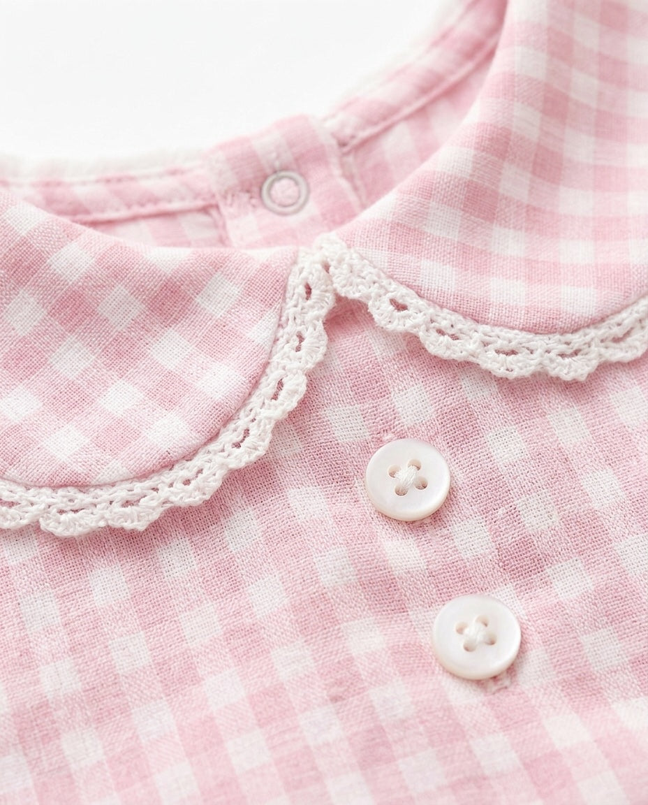 Pagliaccetto vichy rosa